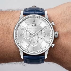 Christian Van Sant Men's Watch — side view, Stainless Steel case 40mm