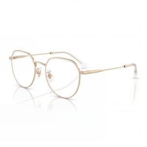 Coach Hc5188td Gold Round Eyeglasses for Women, Titanium frame