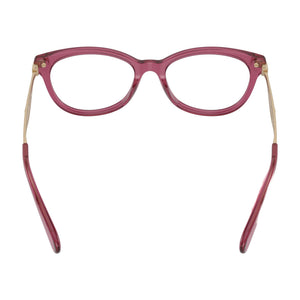 Coach Hc6245u Cat Eye Eyeglasses Women — side view, Red Plastic temples