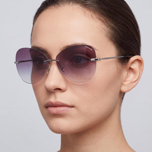 Coach HC7104-90048H Butterfly Sunglasses for Women — interior view, Gradient lens detail