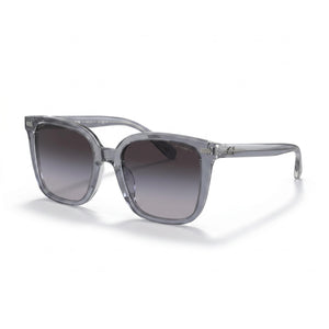 Coach HC8381U Gray Square Sunglasses for Women, Light Grey Gradient lens