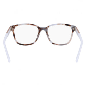 Cole Haan Ch5043 Square Eyeglasses Men — side view, Havana Metal temples