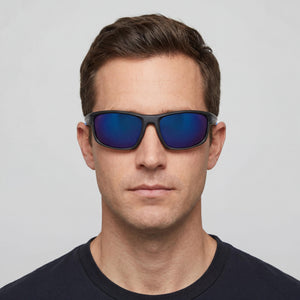Columbia C533sp Rectangle Sunglasses Men — side view, Non-Polarized Blue Mirror lens