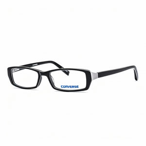 Converse A208 Black Rectangle Eyeglasses for Men, Plastic frame