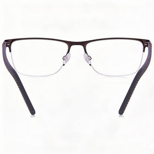 Converse CV3016 Oval Eyeglasses Men — side view, Satin Gunmetal Plastic temples