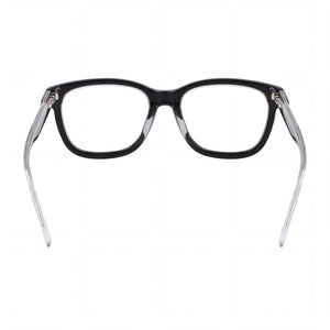 Converse CV5118 Rectangle Eyeglasses Women — side view, Black/Crystal Laminate temples