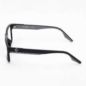 Converse Cv5123 Rectangle Eyeglasses Women — side view, Black Acetate temples