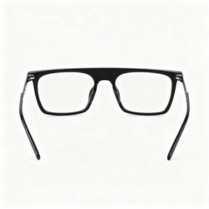 Converse Cv8009 Rectangle Eyeglasses Men — side view, Black temples