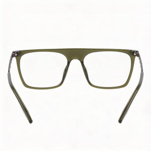 Converse Cv8009 Rectangle Eyeglasses Men — side view, Green Clear Demo temples