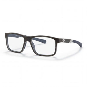Costa Del Mar 6A8004V Gray Rectangle Eyeglasses for Men, Plastic frame
