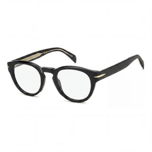 David Beckham Black Round Eyeglasses for Men, Acetate frame