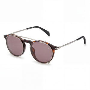 David Beckham Db 1003/G/Cs Havana Round Sunglasses Unisex, Clear lens