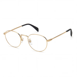 David Beckham Db 1015 Gold Round Eyeglasses for Unisex, Stainless Steel frame