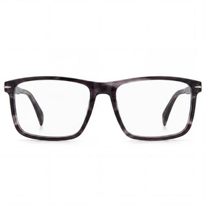 David Beckham Db 1020 Rectangle Eyeglasses Unisex — front view, Titanium