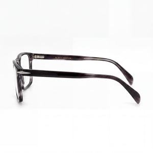 David Beckham Db 1020 Rectangle Eyeglasses Unisex — side view, Gray Titanium temples