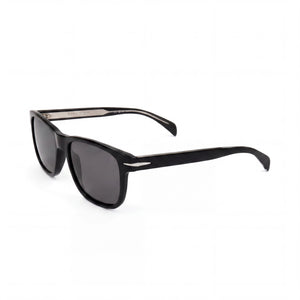David Beckham Db 1045/S Black Square Sunglasses Unisex, Black Silver lens