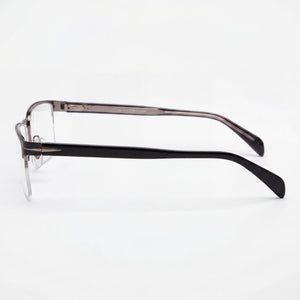 David Beckham DB 1068 Rectangle Eyeglasses Unisex — front view, Alloy Steel