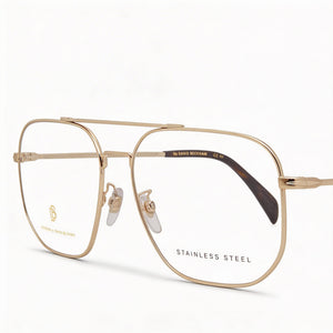 David Beckham Db 1096 Oval Eyeglasses Unisex — front view, Metal