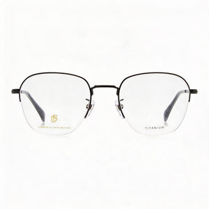 David Beckham Db 1109/G Oval Eyeglasses for Men — front view, Titanium