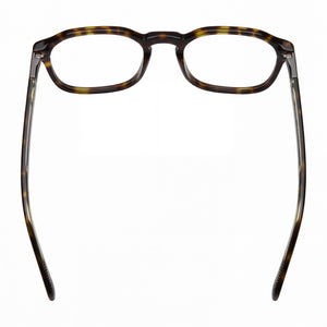 David Beckham Db 1125 Square Eyeglasses Men — side view, Havana Acetate temples