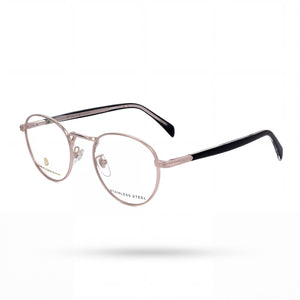 David Beckham DB 1127 Gold Round Eyeglasses Unisex, Alloy Steel frame
