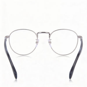 David Beckham Db 1127 Round Eyeglasses for Men — front view, Alloy Steel