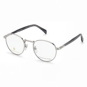 David Beckham Db 1127 Silver Round Eyeglasses for Men, Alloy Steel frame