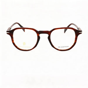 David Beckham DB 1140 Square Eyeglasses for Men — front view, Light Acetate