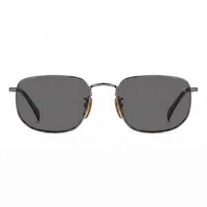 David Beckham Db 1143/S Rectangle Sunglasses for Women — front view, Stainless Steel frame