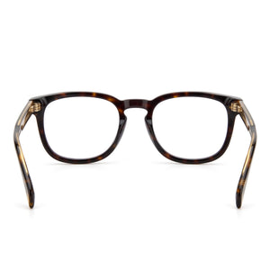 David Beckham DB 7022/BB Square Eyeglasses Men — side view, Havana Acetate temples