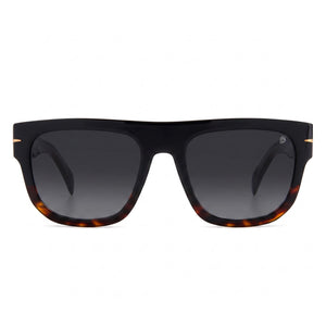 David Beckham Db 7044/S Square Sunglasses for Men — front view, Acetate frame