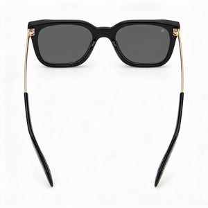 David Beckham DB 7047/S Square Sunglasses Unisex — side view, Non-Polarized Black Gold lens