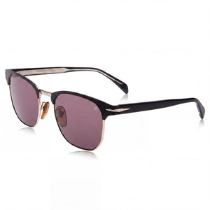 David Beckham Db 7057/F/S Black Square Sunglasses for Unisex, Matte Black Gold lens