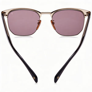 David Beckham Db 7057/F/S Square Sunglasses Unisex — side view, Non-Polarized Matte Black Gold lens