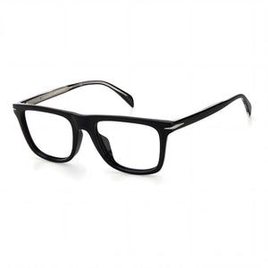 David Beckham DB 7061/F/BB Black Square Eyeglasses Unisex, Plastic frame