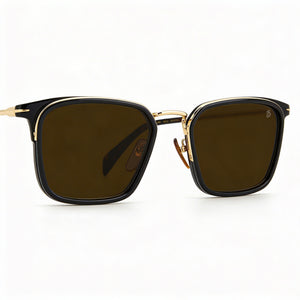 David Beckham Db 7065/F/S Square Sunglasses Men — side view, Non-Polarized Gold Black lens