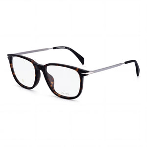 David Beckham Db 7074/F Havana Rectangle Eyeglasses Unisex, Acetate frame