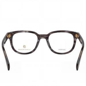 David Beckham Db 7097 Rectangle Eyeglasses Unisex — side view, Brown Plastic temples
