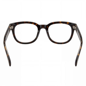 David Beckham Db 7097 Rectangle Eyeglasses Unisex — side view, Dark Tortoise Acetate temples