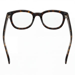 David Beckham DB 7097 Rectangle Eyeglasses Unisex — side view, Havana Acetate temples