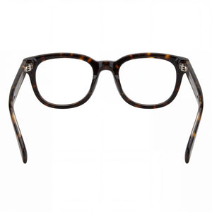 David Beckham DB 7097 Square Eyeglasses Unisex — side view, Havana Acetate temples
