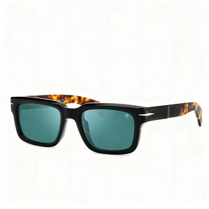 David Beckham DB 7100/S Rectangle Sunglasses Men — side view, Green lens