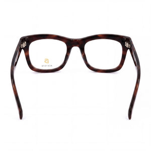 David Beckham Db 7105 Rectangle Eyeglasses Men — side view, Brown Plastic temples