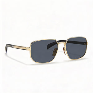 David Beckham Db 7121/G/S Square Sunglasses for Women — front view, Stainless Steel frame