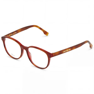 Dior Red Round Eyeglasses for Women, Plastic frame
