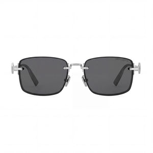 Dior S11U F0A0 Round Sunglasses for Men — front view, Metal frame