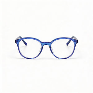 DKNY Round Eyeglasses for Women — front view, Acetate