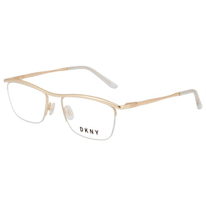 DKNY Dk1014 Gold Rectangle Eyeglasses for Women, Metal frame