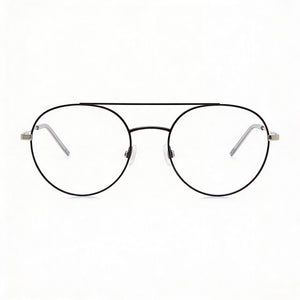 DKNY DK1025 Round Eyeglasses for Women — front view, Alloy Steel