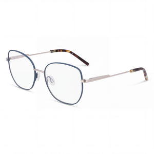DKNY DK1034 Silver Rectangle Eyeglasses for Women, Metal frame